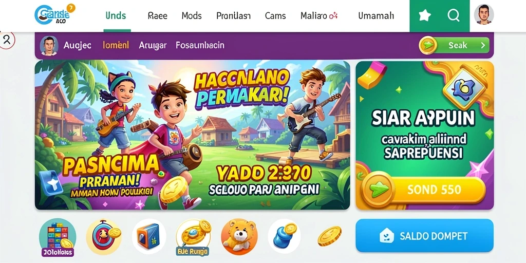 n32 - Pemandangan level yang bervariasi dan menantang.